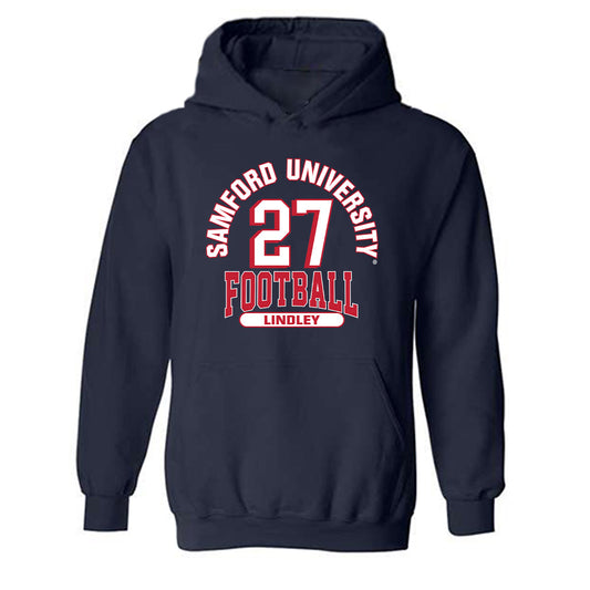 Samford - NCAA Football : Zamarcus Lindley - Classic Fashion Shersey Hooded Sweatshirt-0