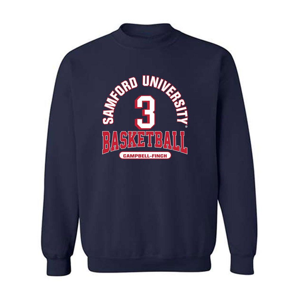 Samford - NCAA Men's Basketball : Isaiah Campbell-Finch - Classic Fashion Shersey Crewneck Sweatshirt-0