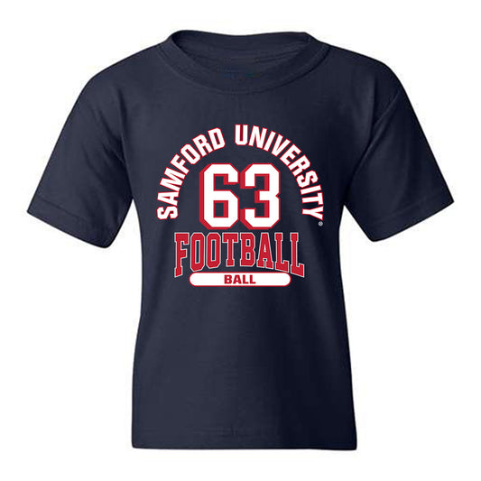 Samford - NCAA Football : Beau Ball - Classic Fashion Shersey Youth T-Shirt-0