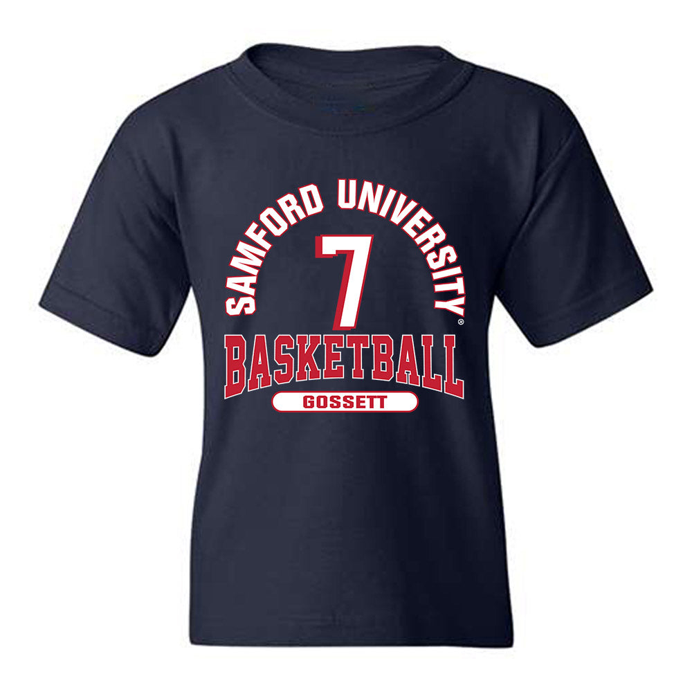 Samford - NCAA Men's Basketball : JD Gossett - Classic Fashion Shersey Youth T-Shirt-0