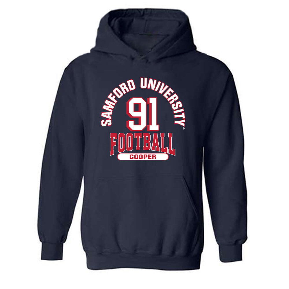 Samford - NCAA Football : Romello Cooper - Classic Fashion Shersey Hooded Sweatshirt-0