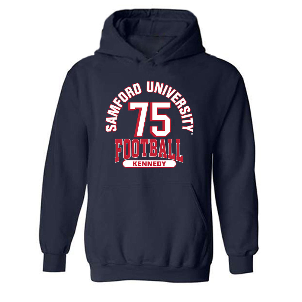 Samford - NCAA Football : Shawn Kennedy - Classic Fashion Shersey Hooded Sweatshirt-0