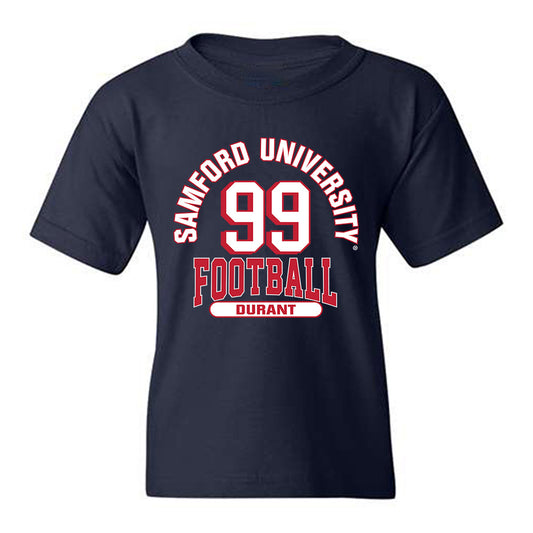Samford - NCAA Football : Tyler Durant - Classic Fashion Shersey Youth T-Shirt-0