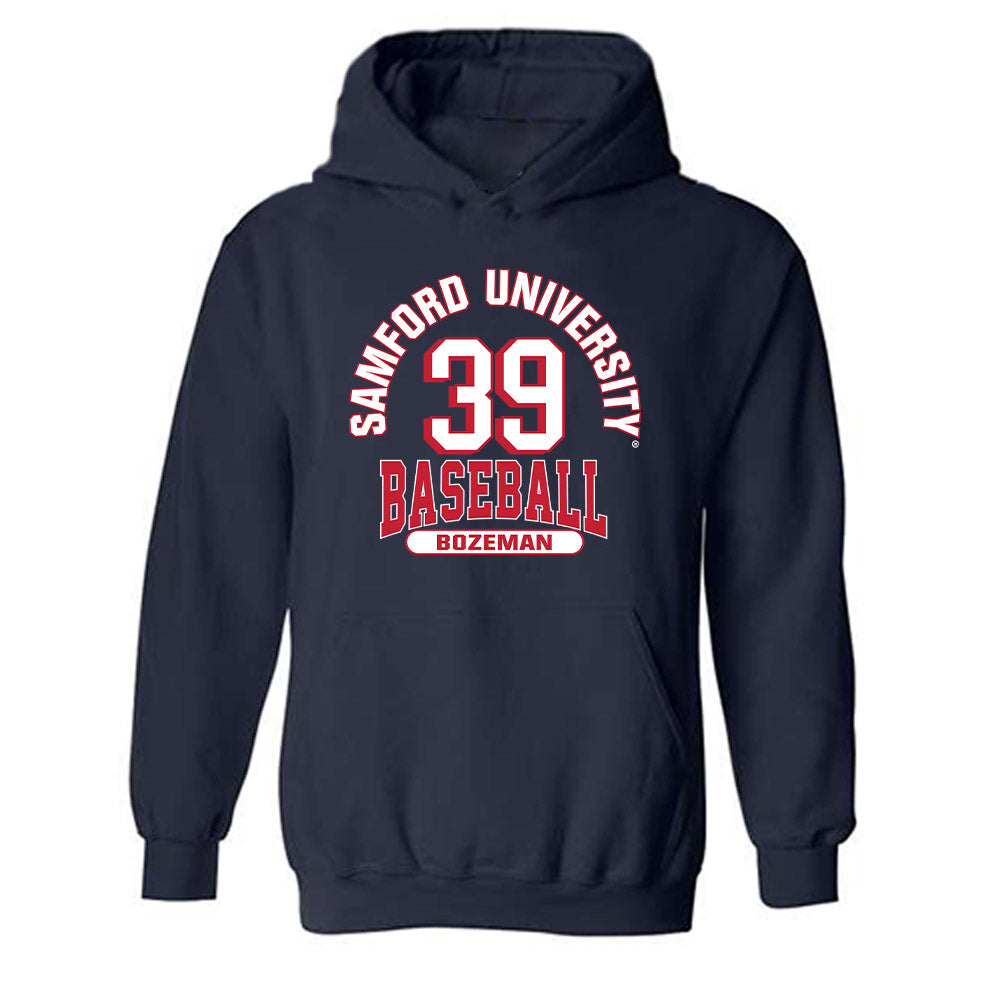 Samford - NCAA Baseball : Charlie Bozeman - Classic Fashion Shersey Hooded Sweatshirt-0