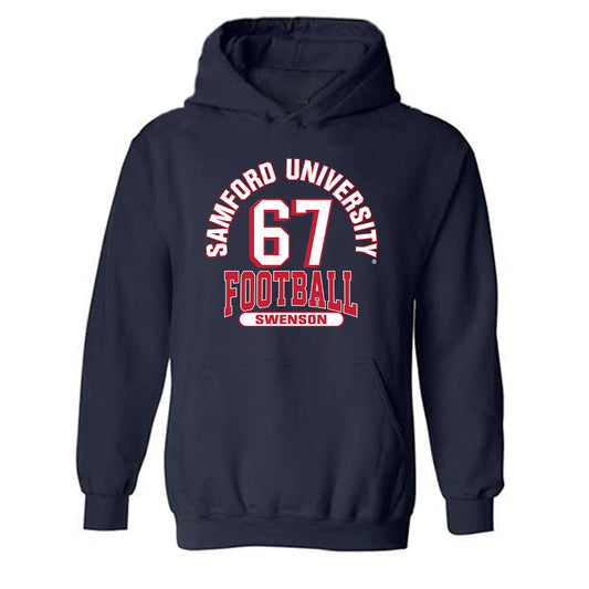 Samford - NCAA Football : Thayne Swenson - Classic Fashion Shersey Hooded Sweatshirt-0