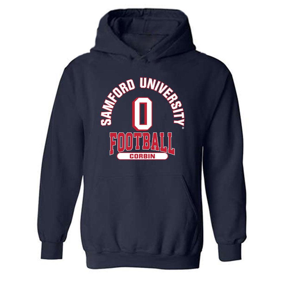 Samford - NCAA Football : Key Corbin - Classic Fashion Shersey Hooded Sweatshirt-0