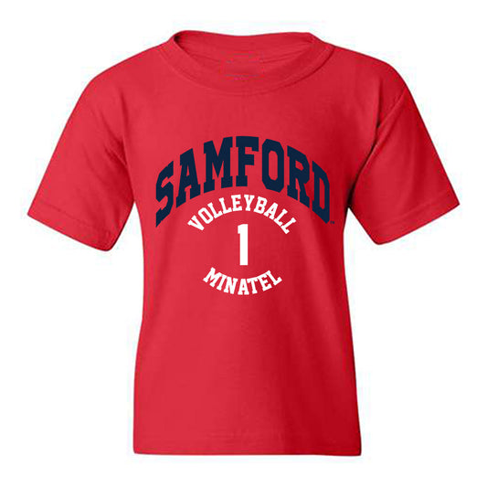 Samford - NCAA Women's Volleyball : Carly Minatel - Classic Fashion Shersey Youth T-Shirt-0