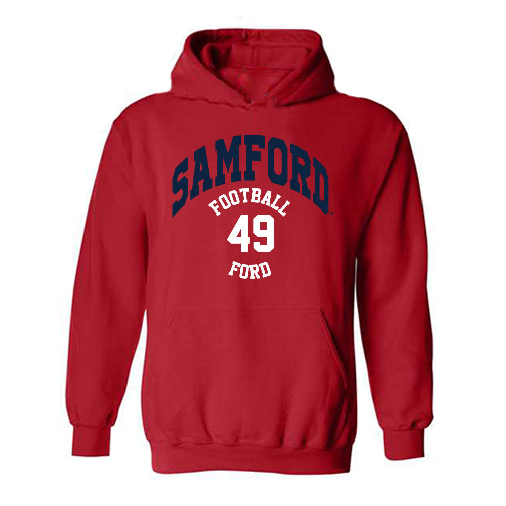 Samford - NCAA Football : Grayson Ford - Classic Fashion Shersey Hooded Sweatshirt-0