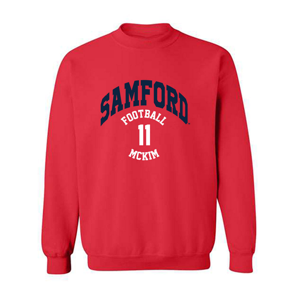 Samford - NCAA Football : Maddox McKim - Classic Fashion Shersey Crewneck Sweatshirt-0