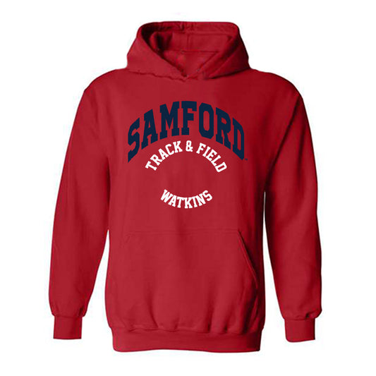 Samford - NCAA Men's Track & Field : Ty Watkins - Classic Fashion Shersey Hooded Sweatshirt-0