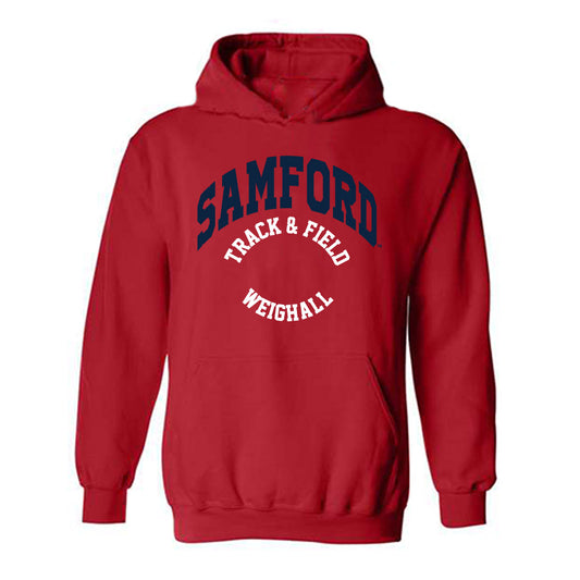 Samford - NCAA Men's Track & Field : Grant Weighall - Classic Fashion Shersey Hooded Sweatshirt-0