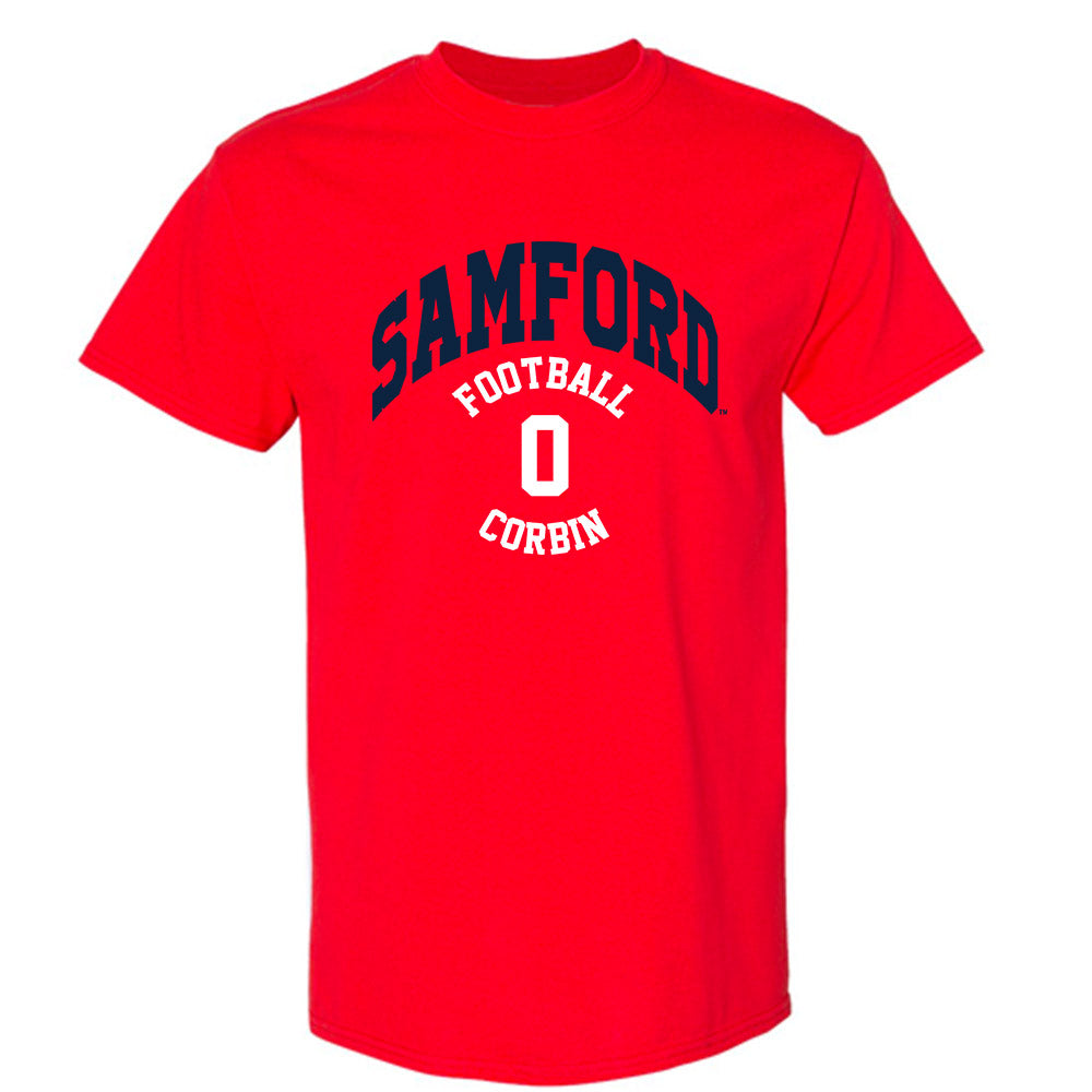 Samford - NCAA Football : Key Corbin - Classic Fashion Shersey T-Shirt-0