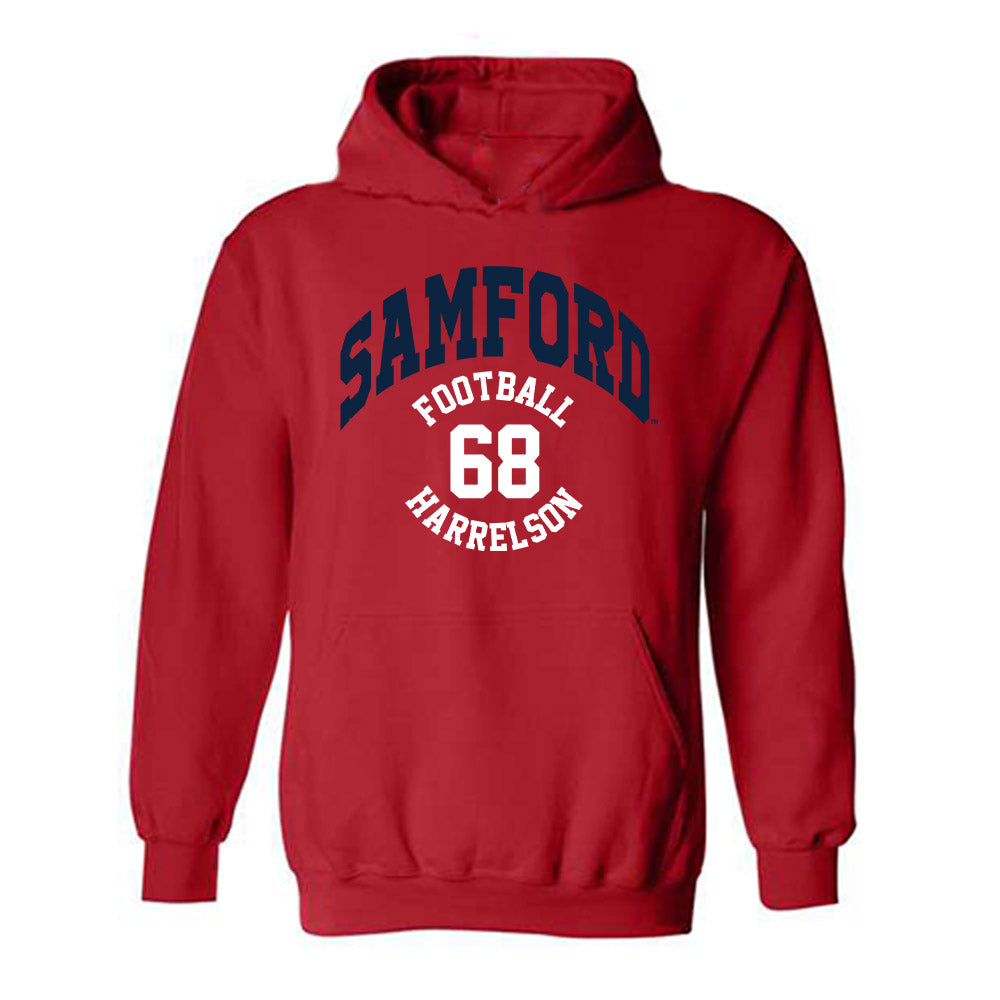 Samford - NCAA Football : Asher Harrelson - Classic Fashion Shersey Hooded Sweatshirt-0