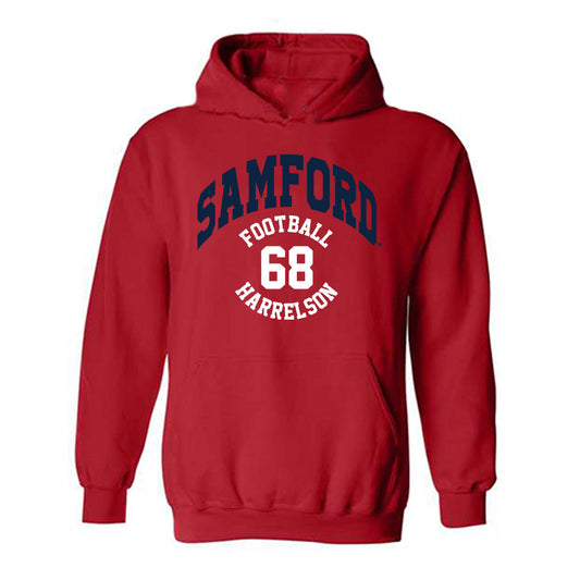 Samford - NCAA Football : Asher Harrelson - Classic Fashion Shersey Hooded Sweatshirt-0