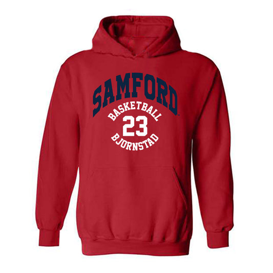 Samford - NCAA Women's Basketball : Kayte Madison Bjornstad - Classic Fashion Shersey Hooded Sweatshirt-0