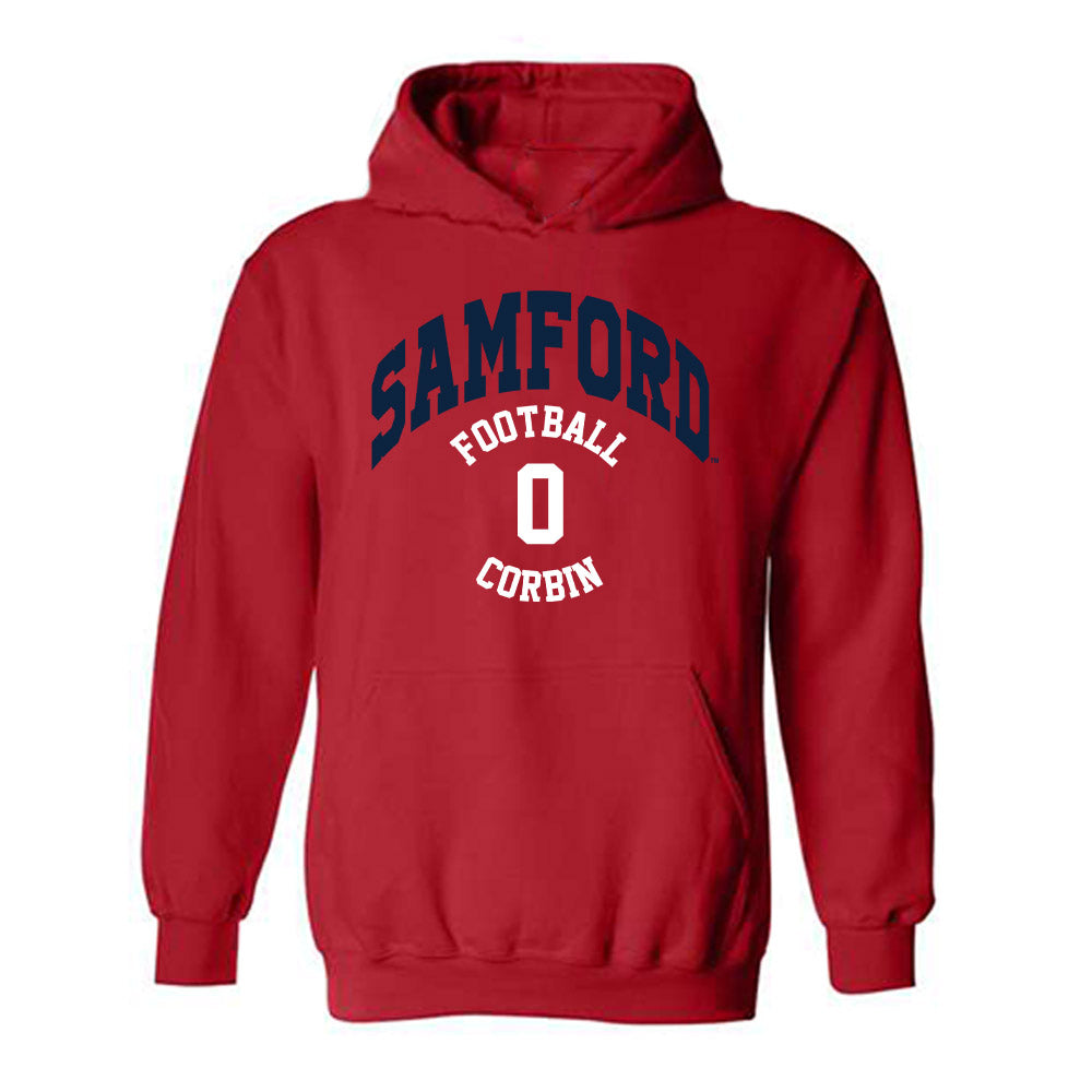 Samford - NCAA Football : Key Corbin - Classic Fashion Shersey Hooded Sweatshirt-0