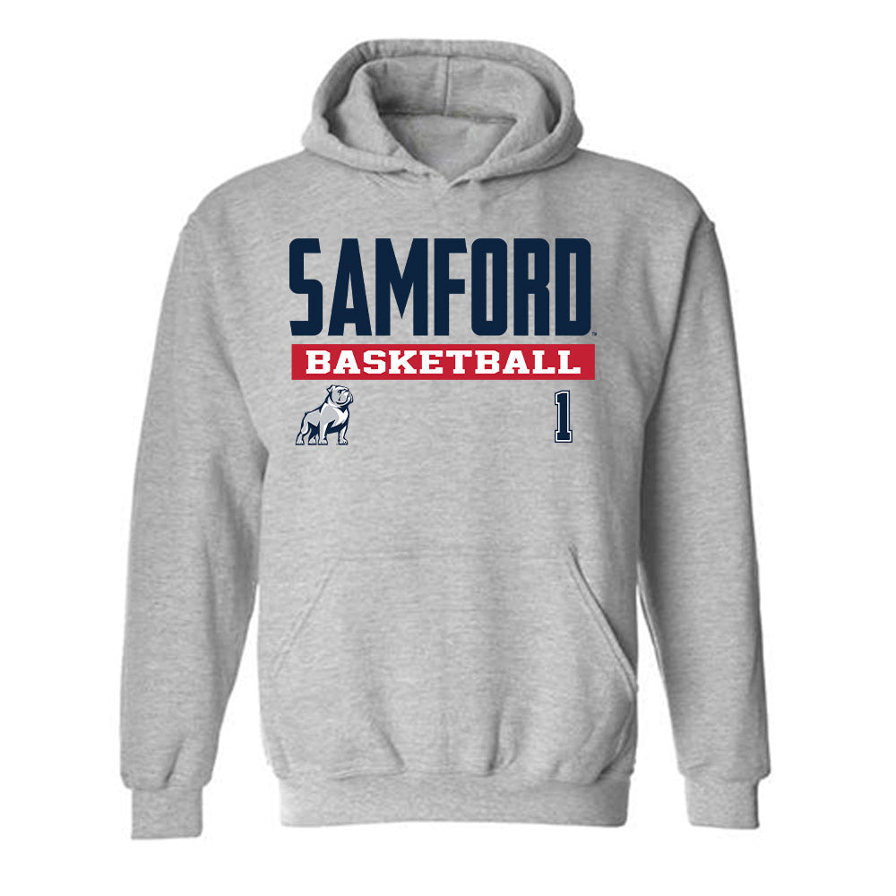 Samford - NCAA Women's Basketball : Jada Knight - Classic Fashion Shersey Hooded Sweatshirt-0