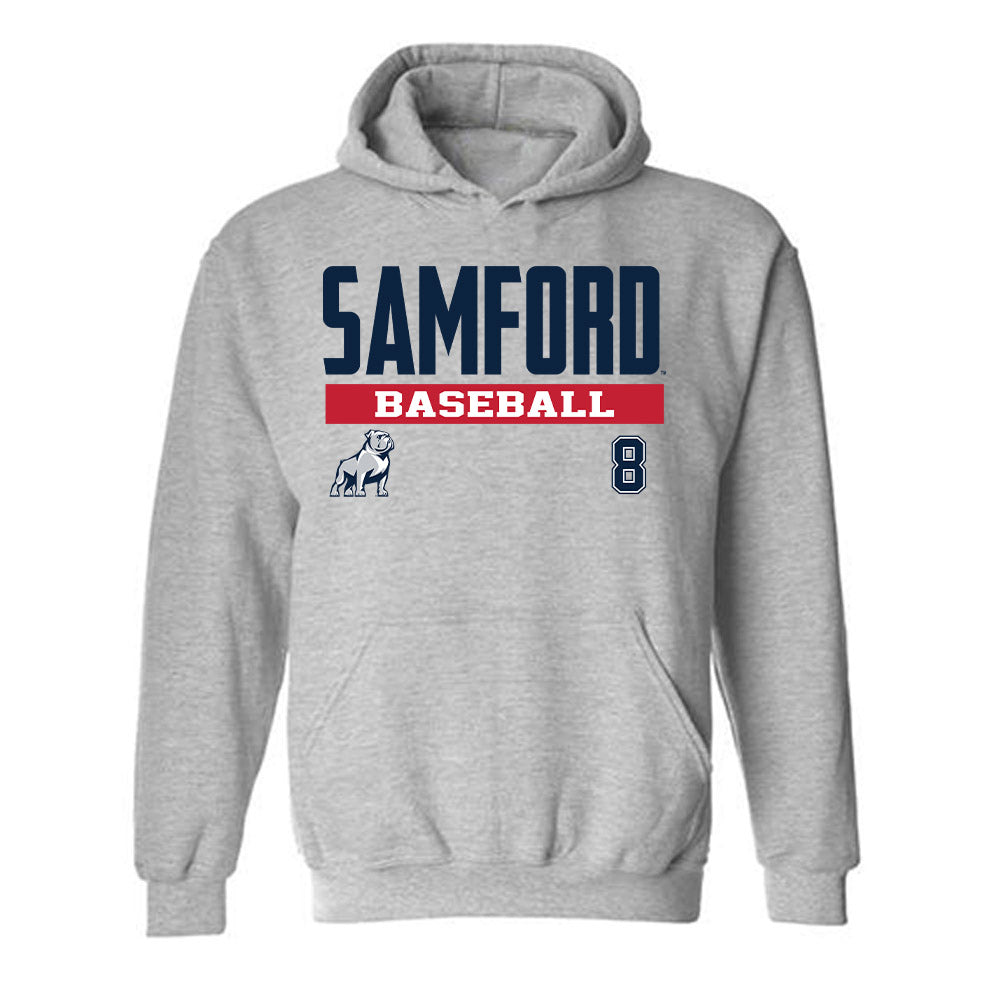 Samford - NCAA Baseball : Ryan Vermillion - Classic Fashion Shersey Hooded Sweatshirt-0