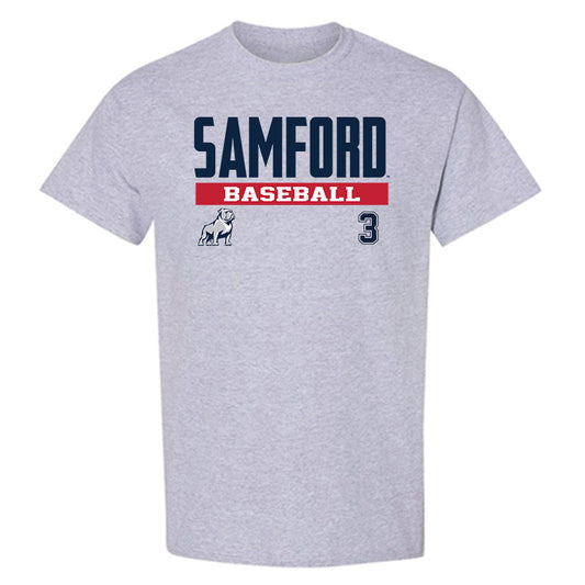 Samford - NCAA Baseball : Gus Gandy - Classic Fashion Shersey T-Shirt-0