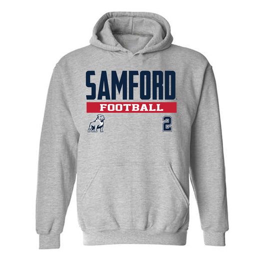 Samford - NCAA Football : David Yancey - Classic Fashion Shersey Hooded Sweatshirt-0