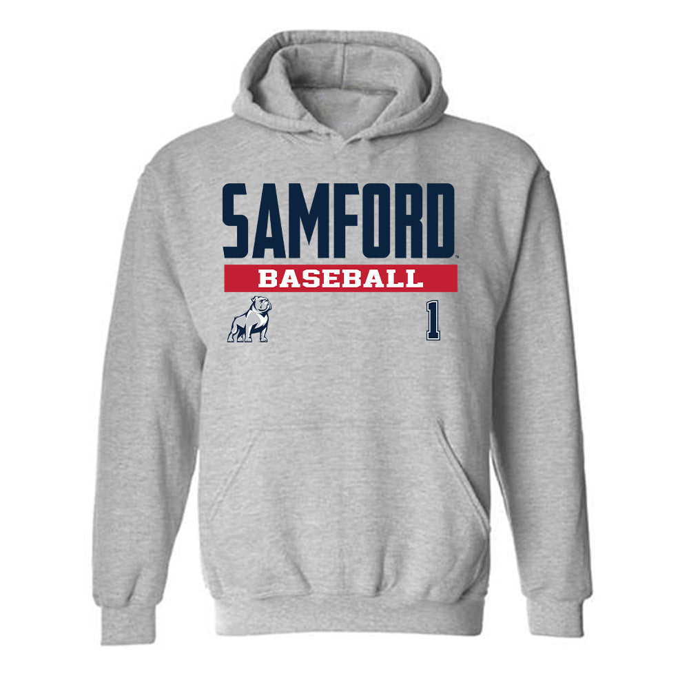 Samford - NCAA Baseball : Pierce Dutton - Classic Fashion Shersey Hooded Sweatshirt-0