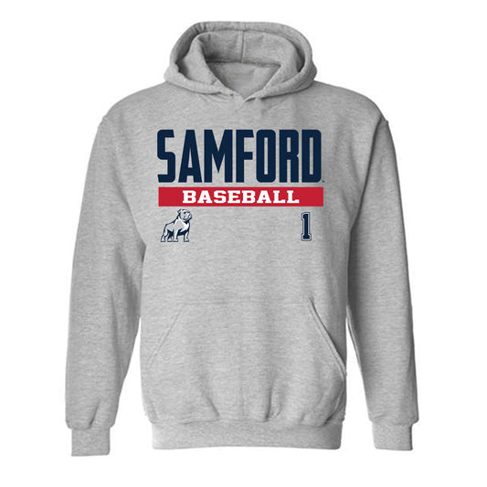 Samford - NCAA Baseball : Pierce Dutton - Classic Fashion Shersey Hooded Sweatshirt-0