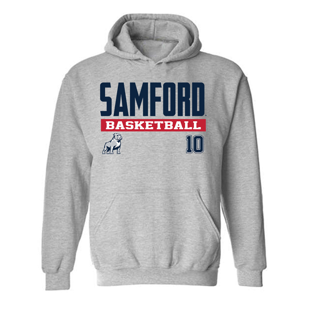 Samford - NCAA Women's Basketball : Aubrey Blankenship - Classic Fashion Shersey Hooded Sweatshirt-0