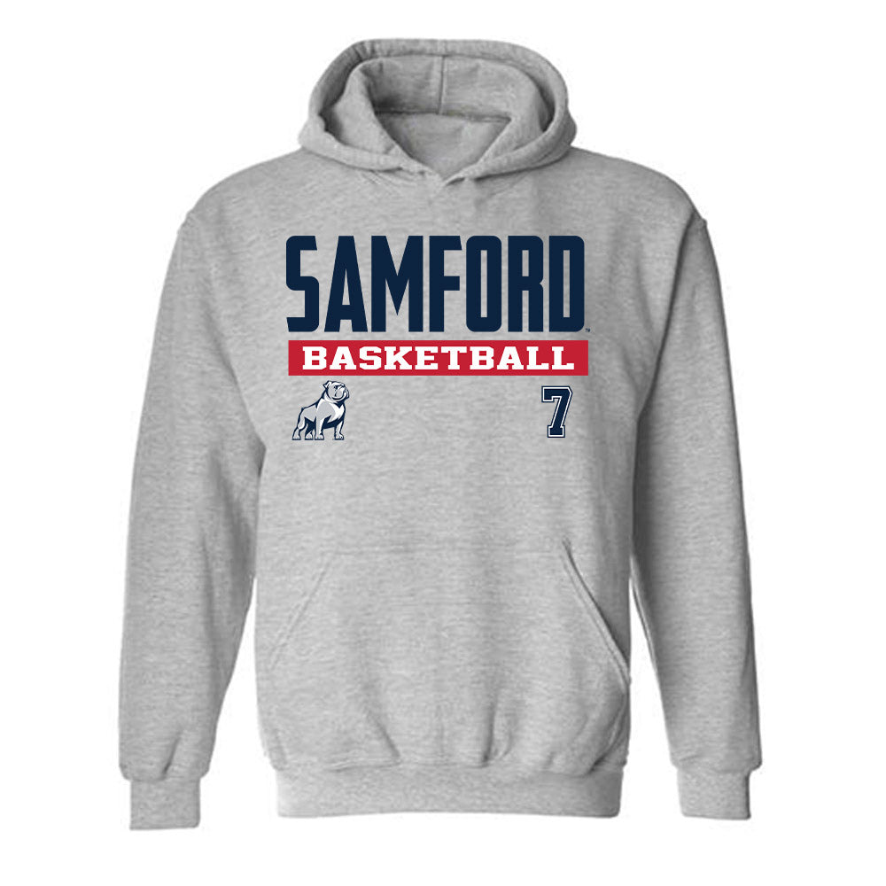 Samford - NCAA Men's Basketball : JD Gossett - Classic Fashion Shersey Hooded Sweatshirt-0