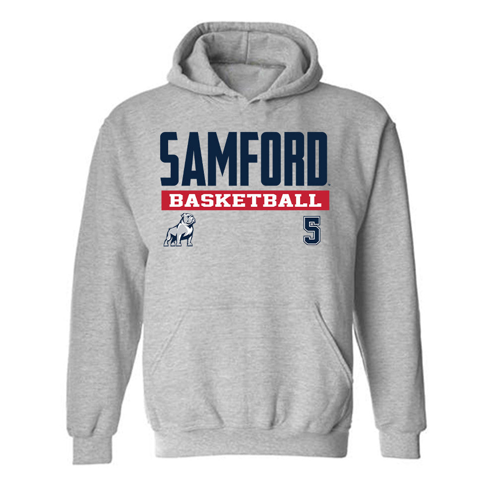 Samford - NCAA Men's Basketball : AJ Staton-McCray - Classic Fashion Shersey Hooded Sweatshirt-0