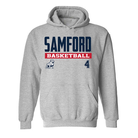 Samford - NCAA Men's Basketball : Judson Bjornstad - Classic Fashion Shersey Hooded Sweatshirt-0