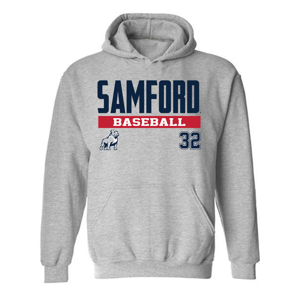 Samford - NCAA Baseball : Parker McDonald - Classic Fashion Shersey Hooded Sweatshirt-0