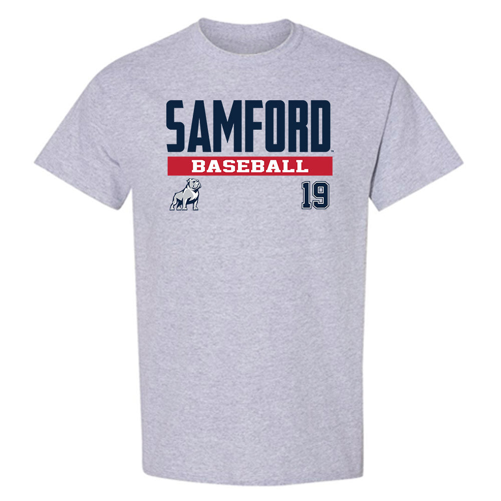 Samford - NCAA Baseball : Cason Hill - Classic Fashion Shersey T-Shirt-1