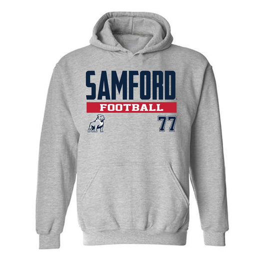 Samford - NCAA Football : Kaleb Pearley - Classic Fashion Shersey Hooded Sweatshirt-0