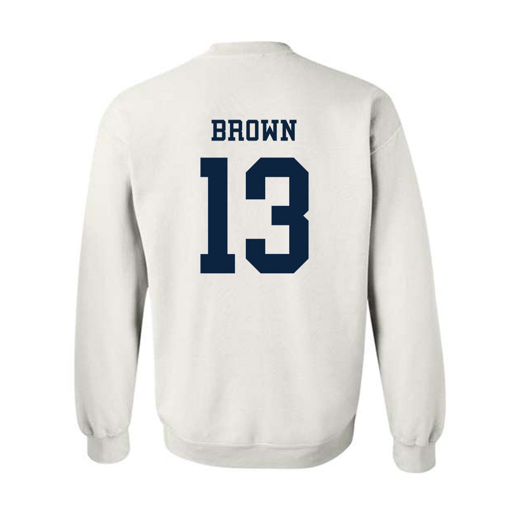Samford - NCAA Men's Basketball : Julian Brown - Classic Fashion Shersey Crewneck Sweatshirt-1