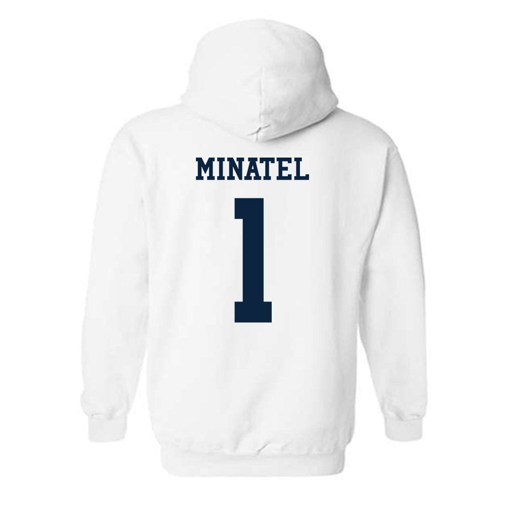 Samford - NCAA Women's Volleyball : Carly Minatel - Classic Fashion Shersey Hooded Sweatshirt-1