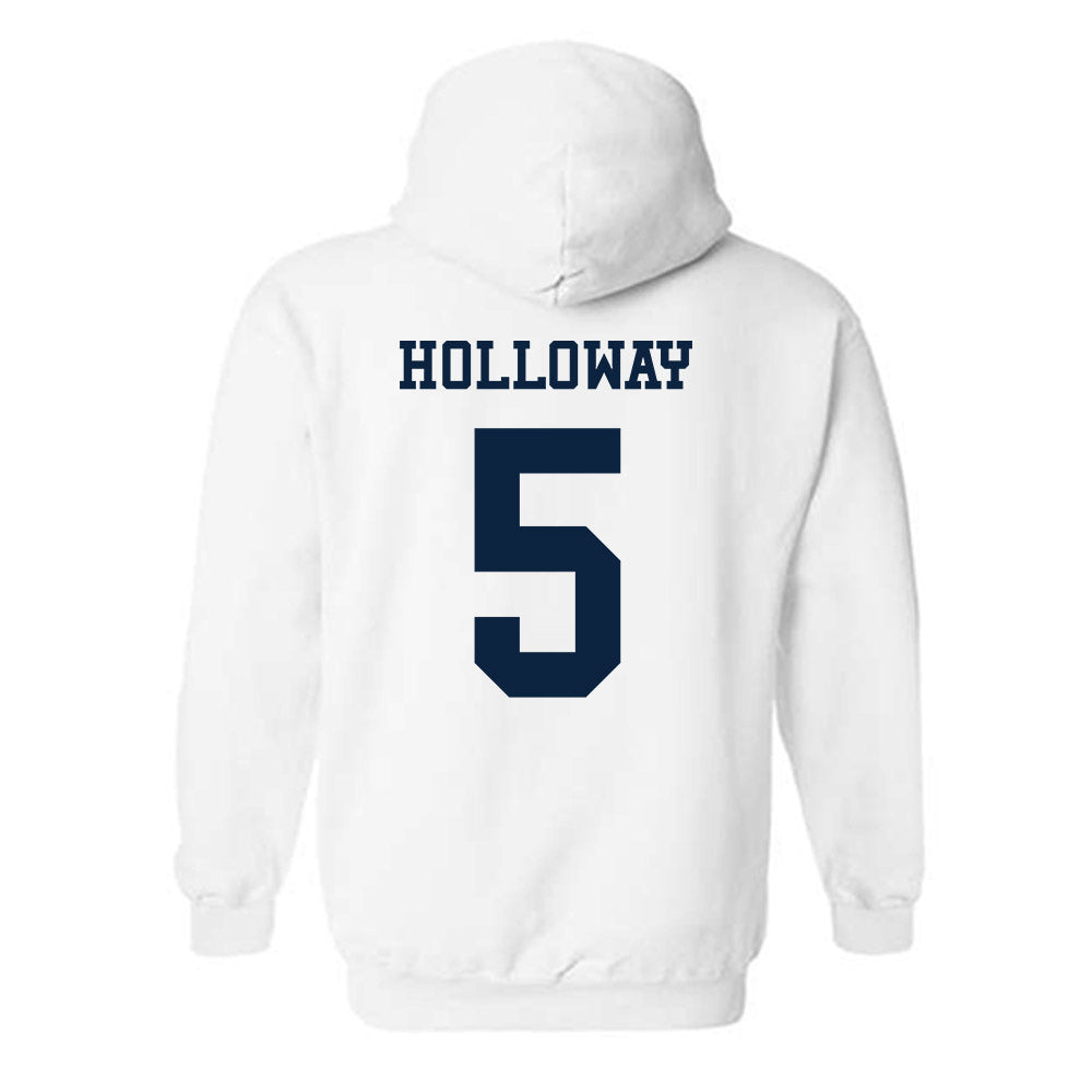 Samford - NCAA Men's Basketball : Collin Holloway - Classic Fashion Shersey Hooded Sweatshirt-1