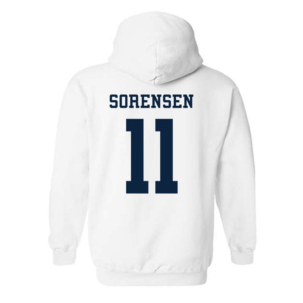 Samford - NCAA Women's Volleyball : Emma Sorensen - Classic Fashion Shersey Hooded Sweatshirt-1