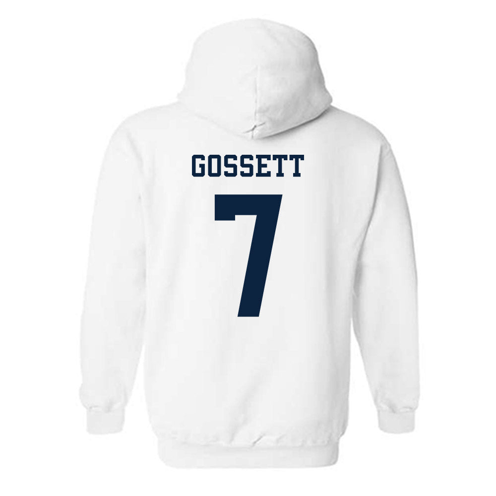 Samford - NCAA Men's Basketball : JD Gossett - Classic Fashion Shersey Hooded Sweatshirt-1
