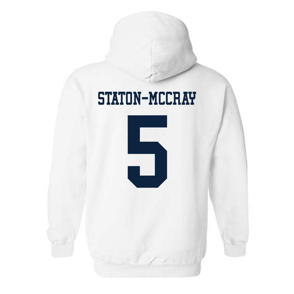Samford - NCAA Men's Basketball : AJ Staton-McCray - Classic Fashion Shersey Hooded Sweatshirt-1