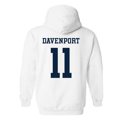 Samford - NCAA Men's Basketball : Cooper Davenport - Classic Fashion Shersey Hooded Sweatshirt-1