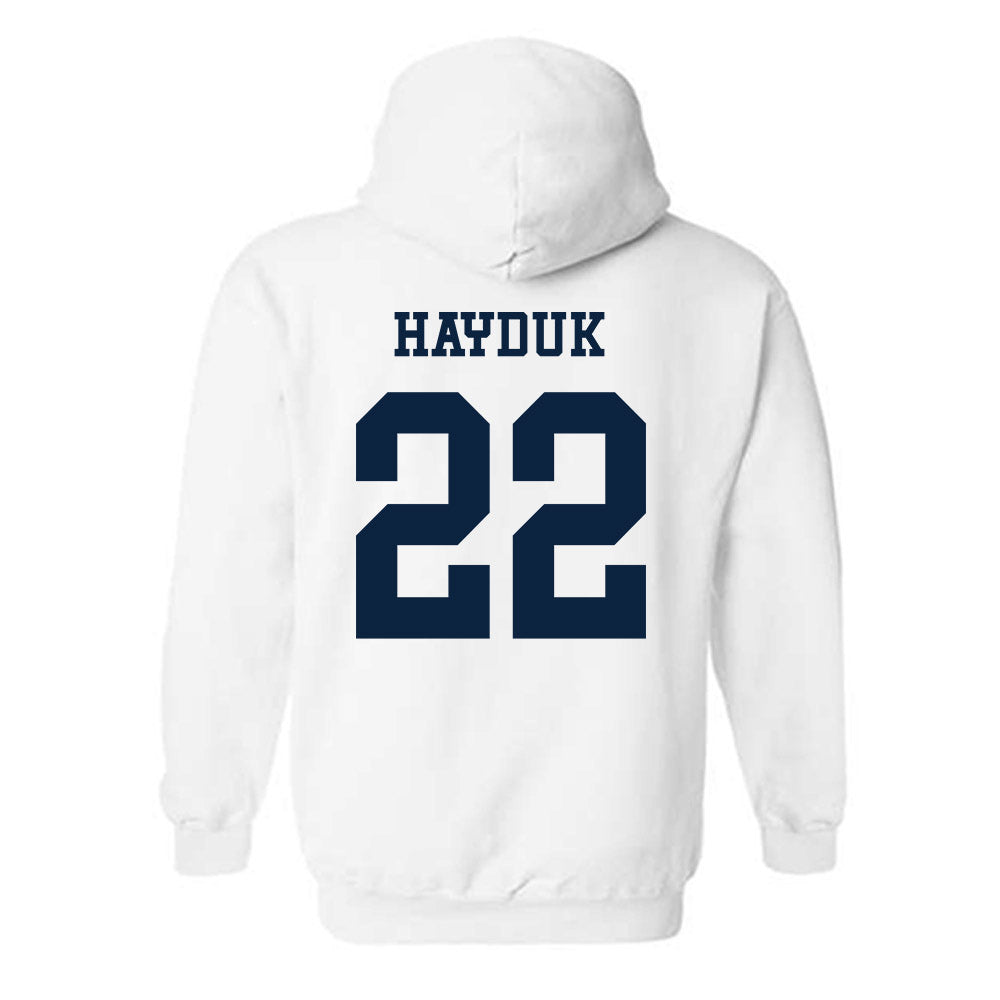 Samford - NCAA Men's Tennis : Ally Hayduk - Classic Fashion Shersey Hooded Sweatshirt-1