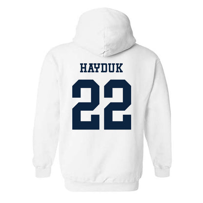 Samford - NCAA Men's Tennis : Ally Hayduk - Classic Fashion Shersey Hooded Sweatshirt-1
