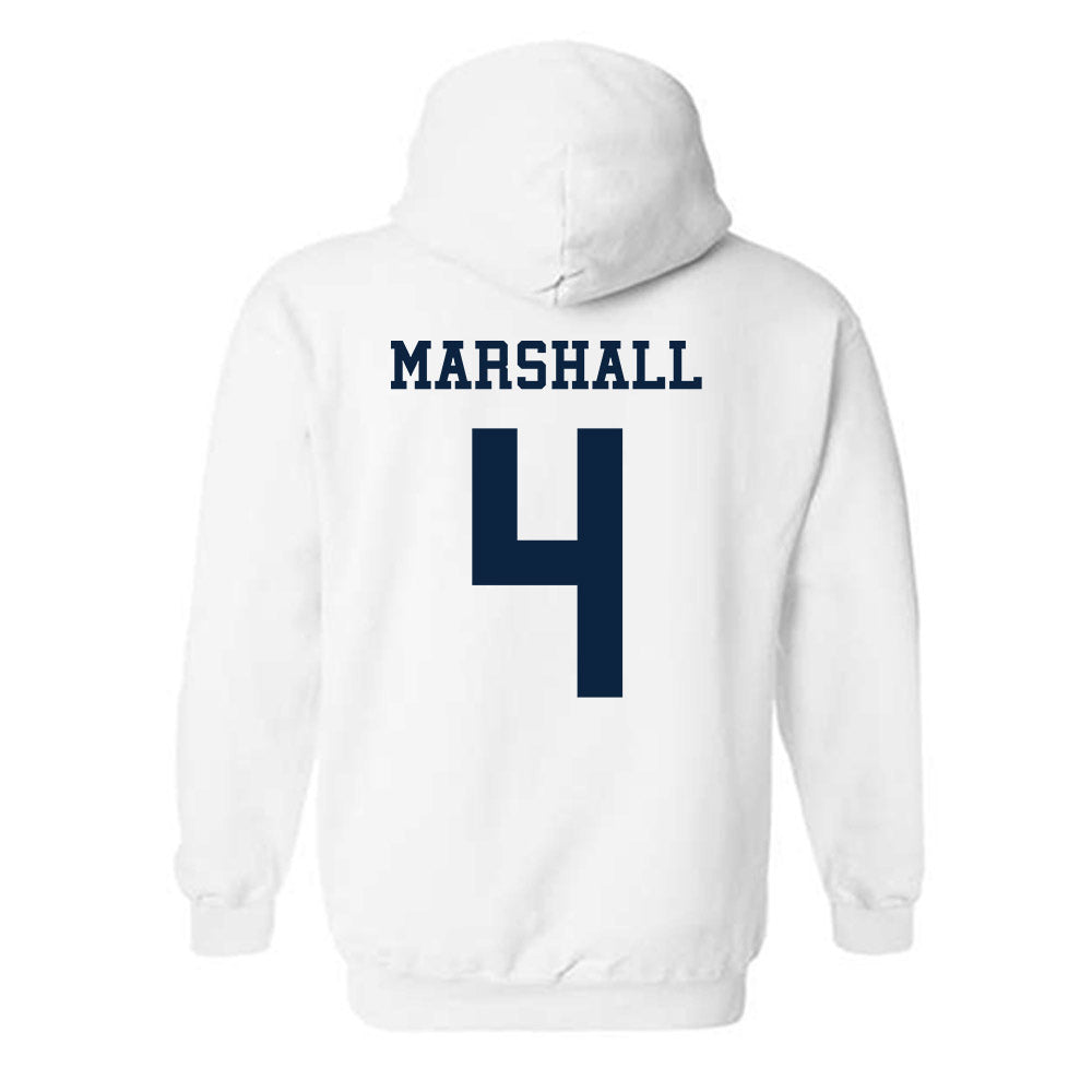 Samford - NCAA Men's Basketball : Jermaine Marshall - Classic Fashion Shersey Hooded Sweatshirt-1