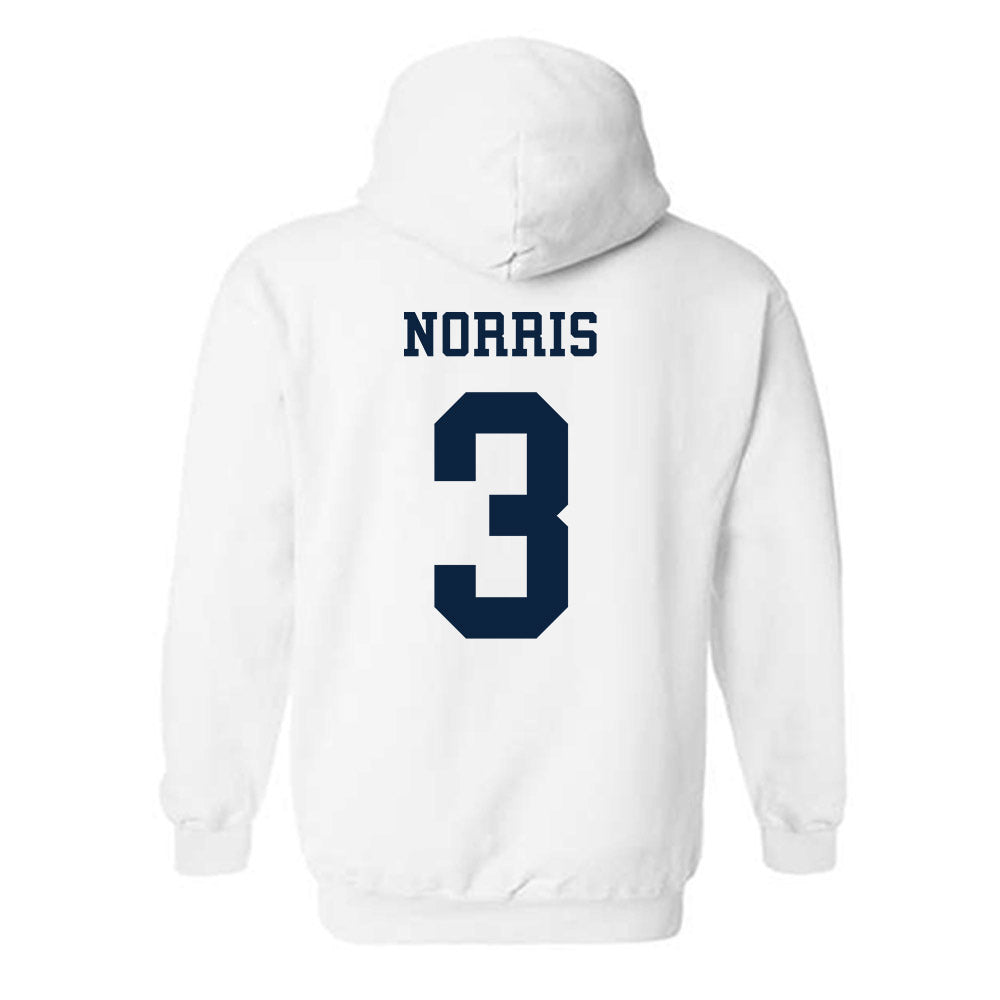 Samford - NCAA Men's Basketball : Keaton Norris - Classic Fashion Shersey Hooded Sweatshirt-1