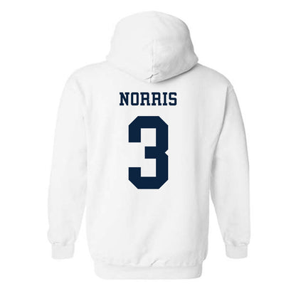 Samford - NCAA Men's Basketball : Keaton Norris - Classic Fashion Shersey Hooded Sweatshirt-1