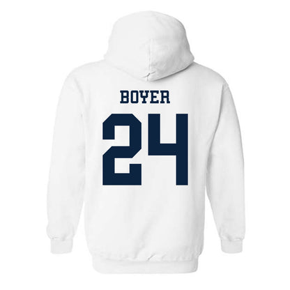 Samford - NCAA Men's Basketball : Brody Boyer - Classic Fashion Shersey Hooded Sweatshirt-1