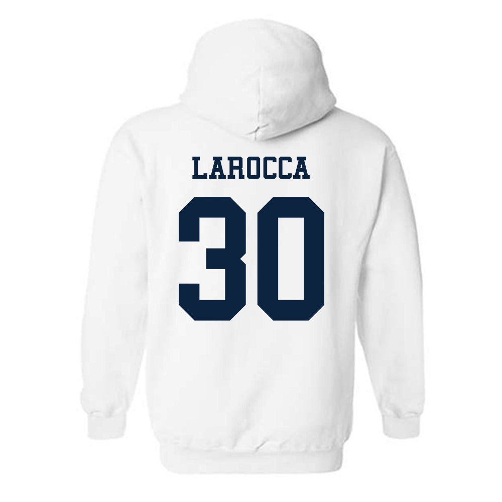 Samford - NCAA Men's Basketball : Owen LaRocca - Classic Fashion Shersey Hooded Sweatshirt-1