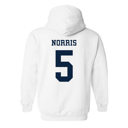 Samford - NCAA Men's Basketball : Cade Norris - Classic Fashion Shersey Hooded Sweatshirt-1