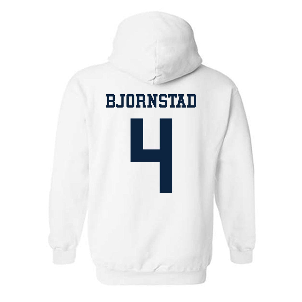 Samford - NCAA Men's Basketball : Judson Bjornstad - Classic Fashion Shersey Hooded Sweatshirt-1