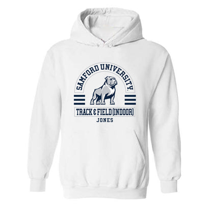 Samford - NCAA Men's Track & Field : Ian Jones - Classic Fashion Shersey Hooded Sweatshirt-0